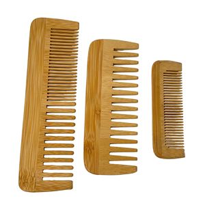 La migliore vendita comodo pettine di bambù in legno, pettine a spazzola per barba naturale per viaggi in famiglia e uso del salone - Product Image 4