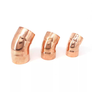 Chất lượng cao 45 độ tp2 khuỷu tay phụ kiện dày tường mịn bề mặt cho HVAC & hệ thống lạnh - Product Image 3