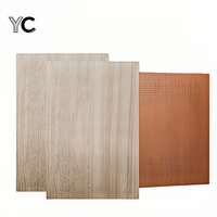 Panneaux en bois MDF rainurés, modernes, haut de gamme, acoustiques, ignifuges, imperméables et écologiques, matériau d'absorption acoustique pour extérieur