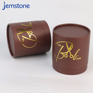 Vente chaude Personnalisé Kraft Artisanat Cylindre Papier Tube Couvercle D'emballage Divers Boîte De Papier Recyclable Vanishing Impression Manipulation - Product Image 1