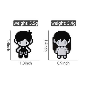 Pin Enamel Figur Pixel Game RPG Anime Cosplay Omori Hero Sunny Bros Logam Lencana Kerah Perhiasan Lucu Hadiah untuk Penggemar Teman - Product Image 6