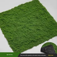 Gazon artificiel en plastique imitation mousse, bonsaï en pot, micro-paysage vert, aménagement extérieur de Noël, résistant aux UV