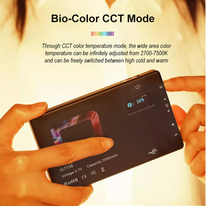 مصباح محمول VL1158 RGB <span class=keywords><strong>Led</strong></span> على الكاميرا مصباح ملء الصور مصباح <span class=keywords><strong>LED</strong></span> محمول بمشبك - Product Image 3