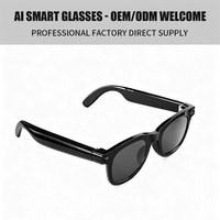 Gafas inteligentes GPT AI con cámara 1080P, matriz de 4 micrófonos y estabilización de hardware