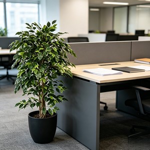 Árbol de Banyan Artificial Verde con Tres Troncos y Cuatro Enredaderas - Product Image 6