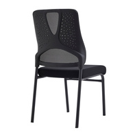 Chaise de bureau moderne à hauteur réglable avec structure en acier et revêtement en tissu pour la maison et les bureaux hospitaliers