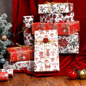 Factory Wholesale Custom <b>Christmas</b> <b>Luxury</b> <b>Paper</b> Roll 70cm X 95cm <b>Wrapping</b> <b>Paper</b> for Packaging - Product Image 4