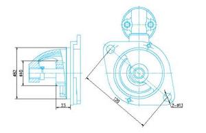 ใหม่ HNROCK 12โวลต์สตาร์ทเตอร์มอเตอร์ QDJ152T สำหรับเจียงดง JD2110ยานยนต์ไหลชัย KM136.138.160.176. ชี่เฟิง148 - Product Image 3