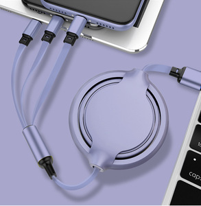 Câble de charge rapide 3 en 1 avec logo personnalisé, 1 m, câble de charge pour téléphone portable USB/Type-C/Android, câble pour iPhone - Product Image 5