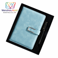 Set Hadiah Notebook Perusahaan dengan Logo Kustom, Tas Kotak Serasi Berhias Emas, Tali Pengikat Berkualitas Tinggi Langsung dari Pabrik