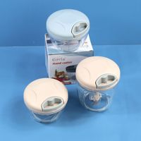 Keuken Roestvrij Staal Handmatige Voedsel Vlees En Groente Mini Knoflook Snijder En Molen Pp Plastic Handleiding