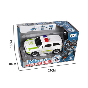 Voiture Robot de Police à monter soi-même, jouet à construire, bloc de construction Variable, 2 en 1, déforme les plus petits - Product Image 3