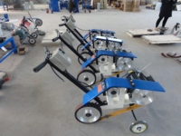 Machine de polissage de métaux en acier inoxydable avec moteur et boîte de vitesses, meuleuse portative Jotun personnalisée, fabriquée en Chine