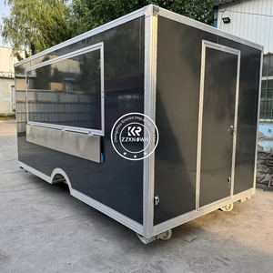 China Hot Sale <b>Concession</b> Food Kiosk Mobile Fast Street Snack Food Truck <b>Trailer</b> with Stainless Steel Workbench - Product Image 2