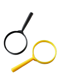 Loupe de poche ronde en plastique colorée de 40 mm pour enfants - Product Image 1
