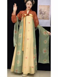 <span class=keywords><strong>Han</strong></span> e Tang Huayun originale Hanfu donna Fuyao nuovo stile intero petto strappata gonna Tang tailleur - Product Image 3