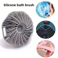 Gant de massage et brosse exfoliante classique en gel de silicone pour le bain, avec mousse abondante et poils doux, pour le dos, unisexe