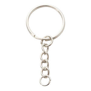 Porte-clés en métal blanc en forme de K, accessoires de bricolage pour pendentifs, accessoires de sac à dos écologiques - Product Image 5