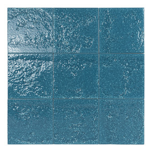 Carrelage bleu Bahia-13 13x13 cm brillant bords irréguliers - Product Image 2