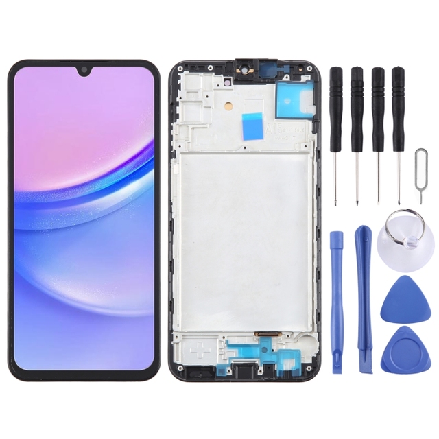 Factory Price for Samsung Galaxy A15 5G SM-A156B 6.43inch OLED LCD Screen Digitizer Full Assembly With Frame Replacement Screen