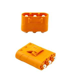 ขั้วต่อกระแสตรง Amass LCC40PB-M สำหรับกระแสสูง - 45A LCC40-F แบบติดตั้งบนแผงวงจรพิมพ์แนวตั้ง ทำจากทองเหลือง สำหรับเชื่อมแบตเตอรี่ลิเธียม - Product Image 4