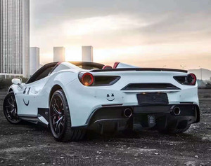 Kit de carrocería de fibra de carbono estilo <span class=keywords><strong>Novitec</strong></span> de alta calidad para Ferrari <span class=keywords><strong>488</strong></span> GTB que incluye alerón de faldones laterales de difusor trasero de labio delantero - Product Image 6