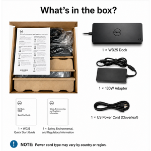 محطة إرساء WD25 USB-C تدعم شاشات رباعية بدقة <span class=keywords><strong>4K</strong></span> وقوة 130 واط للحواسيب المحمولة - Product Image 5