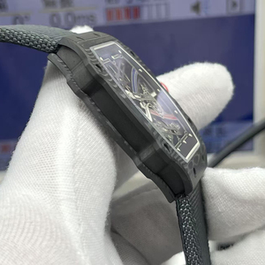 Nuovo Orologio Meccanico Automatico <span class=keywords><strong>da</strong></span> <span class=keywords><strong>Uomo</strong></span> RM 6702 di Alta Gamma in Fibra di Carbonio Luminoso e Impermeabile - Product Image 4
