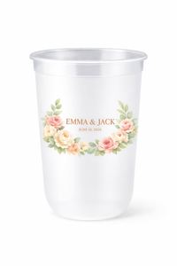 Vasos de Plástico Esmerilados Personalizados de 12 oz y 16 oz con Logotipo para Bodas y Fiestas - Product Image 3