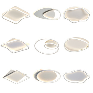 Plafonnier LED à spectre complet, respectueux des yeux, minimaliste et moderne, pour salon, chambre à coucher, éclairage Zhongshan, pack complet pour toute la maison - Product Image 5