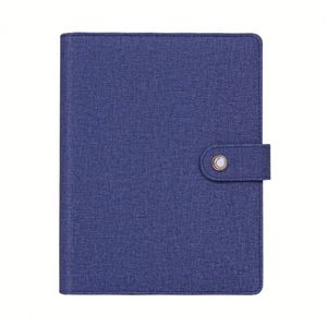 Customizable Colors Eco-Friendly Luxury <b>A5</b> Executive <b>Diary</b> Paper Silk Screen Printed Leather Cover Metal Buckle Promotional - Product Image 3
