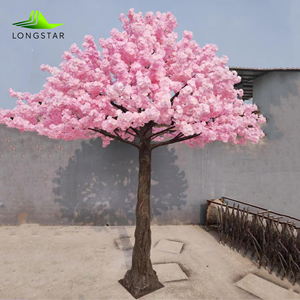 Plante artificielle de 3,5 m, grande plante d'extérieur, arbre de fleurs de pêcher artificielles, plante à fleurs en soie pour <span class=keywords><strong>mariage</strong></span>, fête, festival, aménagement paysager - Product Image 3