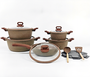 Pentole antiaderenti Set 15 pz 20/24/28/32 pentola 28 padelle e padelle adatte per tutte le stufe accessori da cucina - Product Image 1