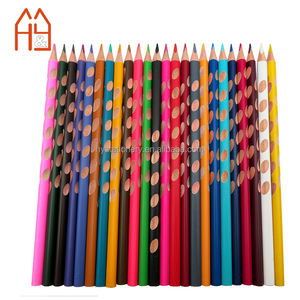 Ensemble de crayons de couleur triangulaires courts personnalisés de 3,5 pouces, 12 couleurs différentes avec logo en estampe à chaud pour la promotion - Product Image 6