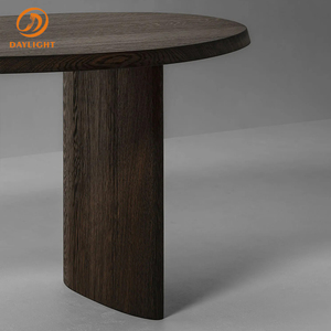 Contemporary Black Wooden Sculpted <strong>Mirrored</strong> <strong>Console</strong>/End Table for Villa Living Room Hotel Bedroom Rustic Decoration - Product Image 6