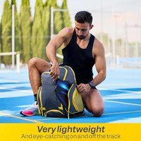 Sac de rangement pour raquettes de tennis avec compartiment pour chaussures, capacité 30-40L, en polyester