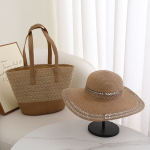 New Style Korean Crossbody Bag With Zipper Closure Two Straps Summer Fashion Straw Seaside Vacation Bag Polyester Tanjing - Product Image 4