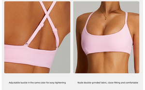 XW-TM0254Y-2 Set 2 Pezzi Yoga e Palestra: Reggiseno con Spalline Regolabili e <span class=keywords><strong>Pantaloni</strong></span> a <span class=keywords><strong>Vita</strong></span> <span class=keywords><strong>Alta</strong></span> Traspiranti di <span class=keywords><strong>Alta</strong></span> Qualità - Product Image 3
