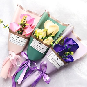 Cadeau <span class=keywords><strong>de</strong></span> la Saint-Valentin, cadeau <span class=keywords><strong>de</strong></span> Noël, <span class=keywords><strong>rose</strong></span> unique en savon, fleur artificielle, mini <span class=keywords><strong>bouquet</strong></span> frais - Product Image 4