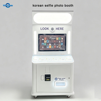 Cabina de Fotos YiXiLe de 27 Pulgadas con Impresión Instantánea, Construcción Metálica, Autoservicio, Capacidad para 1-7 Personas, Conectividad HDMI/Wi-Fi/USB