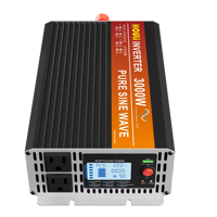 Onduleur de voiture HOULI 24V 110V 2000W/3000W/4000W onde sinusoïdale Pure DC 12V AC convertisseur 60Hz fréquence de sortie
