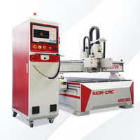 Máquina Router CNC para Procesamiento de Madera, Cuero, Fieltro y Película PET con Control Syntec de un Solo Husillo y Herramienta de Oscilación Neumática
