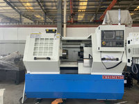 Torno CNC de Cama Plana para Metal, Sistema FANUC de 8 Estaciones, Modelos CK6136, CK6150, CK6180, Fabricado en China