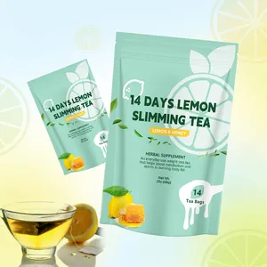 علامة تجارية خاصة شاي ليمون لنحافة الجسم 14 يومًا عشب يوني لتخسيس بطنك بخار واحد في وقت واحد بخار يوني لصحة النساء شاي