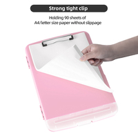 Portapapeles Plegable SHLAN, Tamaño Carta, Material Plástico PP, para Almacenar Documentos, Cuadernos, Archivos Portátiles con Bolsillos