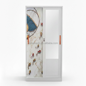 Armario Moderno de Acero con Gran Capacidad de Almacenamiento y Cajones para Ropa, para el Dormitorio del Hogar - Product Image 1