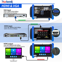 Testeur CCTV Rsrteng IPC-7600CADH Plus, testeur de caméra IP 8K 7 pouces, testeur de câble, testeur de câble réseau WiFi 4K TVI CVI AHD, traceur de câble