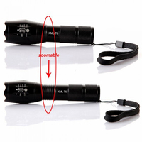 Lampe torche rechargeable portable en alliage d'aluminium XML T6 super lumineuse haute puissance, étanche IP65, zoomable, 800 lumens