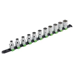 Fg 625 S12b <b>Socket</b> Set 12 Pc Metric Chrome Vanadium Steel Auto Repair Tool - Product Image 1