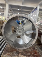 Huada GKF Hochtemperatur- und Hochfeuchtigkeitsbeständiger Axialventilator Edelstahl-Kanal Aluminiumflügel Kugellager Starker Wind